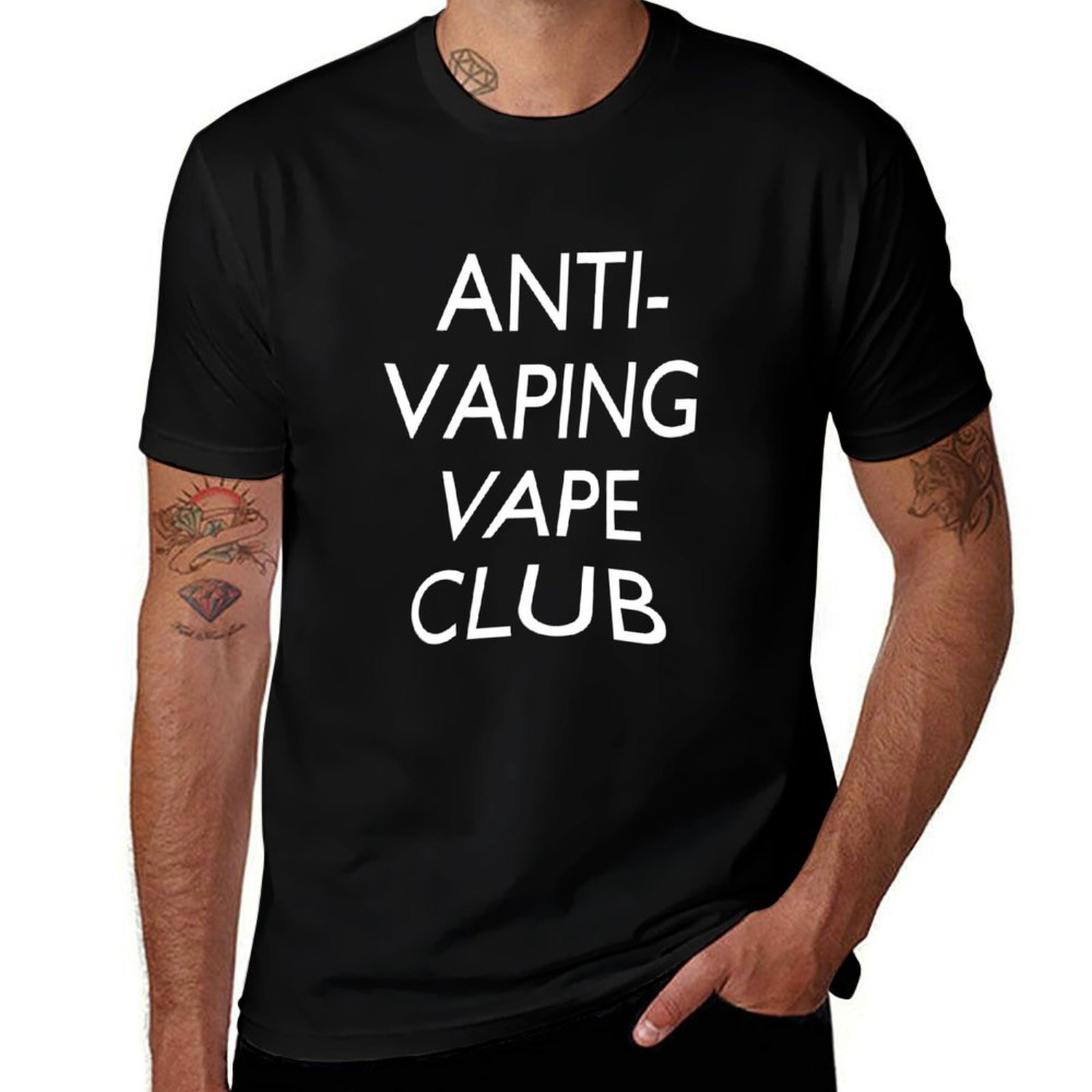 Quick Vape - Anti-Vaping Vape Club T-Shirt Sportief Casual