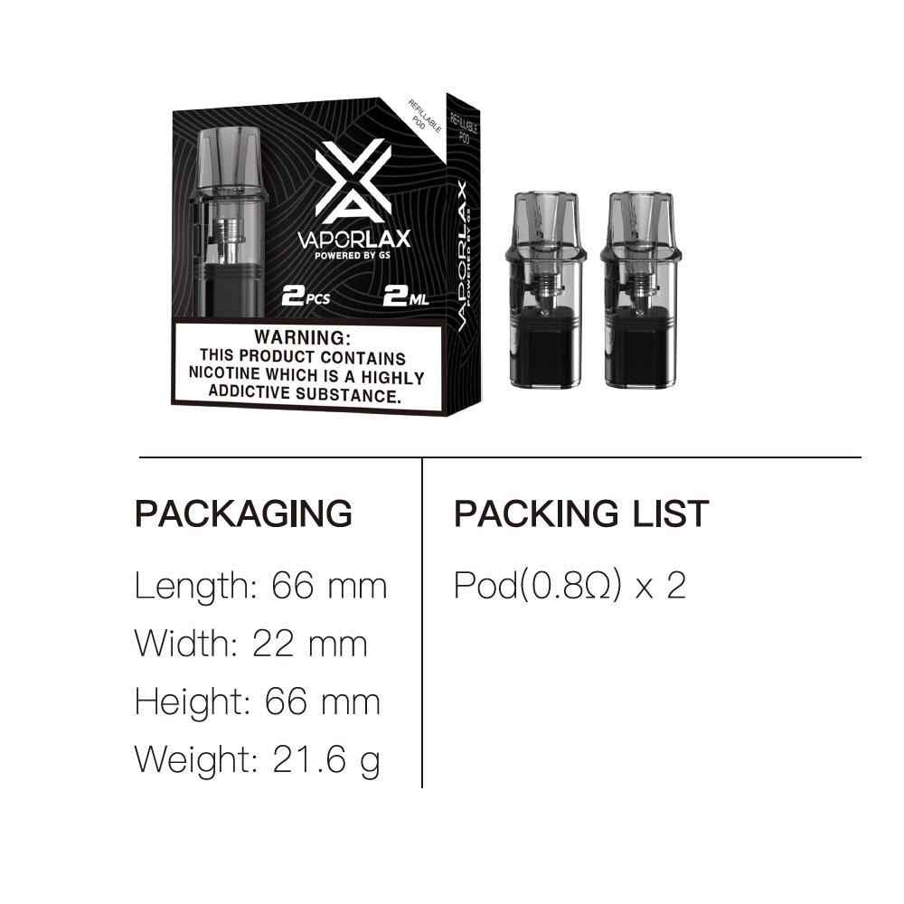 Vaporlax Nano Cartridge 2Ml Me - Vaping Area recensie en prijs